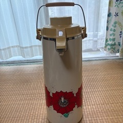 昭和レトロ　魔法瓶ポット　花柄