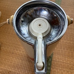 昭和レトロ　魔法瓶ポット　花柄の画像