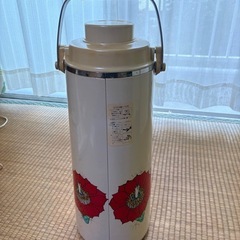 昭和レトロ　魔法瓶ポット　花柄の画像