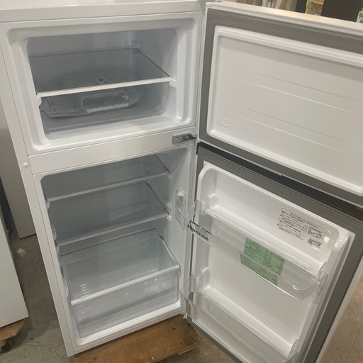 配達可【ハイセンス】冷蔵庫124L☆2024年製 クリーニング済み/6ヶ月