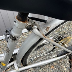 26インチ　自転車　鍵無しの画像