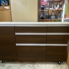 【愛品館 江戸川店 】キャスター付き キッチンカウンター Pam...