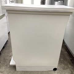万代店 両開きペール ホワイト ダストボックス ゴミ箱②の画像