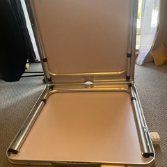 折りたたみ式ダイニングテーブル 黒の画像