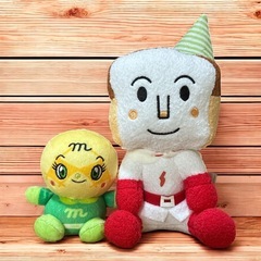 食パンマンとメロンパンナ✿ぬいぐるみ✿キーホルダー