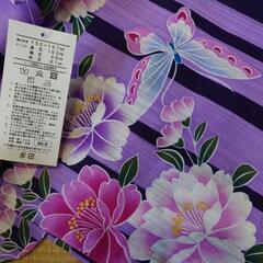 新品　浴衣　パープル系の画像