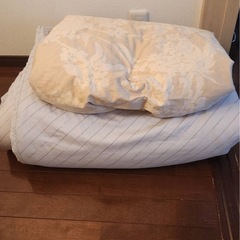 あげます！【防ダニ布団セット】ヤマセイ 掛け＋肌掛け 日本製