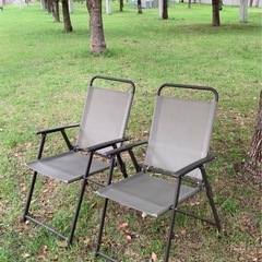 キャンプ用品　チェア　2脚セット