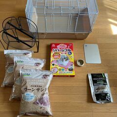 ハリネズミほか小動物飼育セット(ゲージ、ホイールなど6点セット)