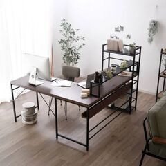 LOWYA 収納付 L字デスク（定価22,900 -> 販売8000）