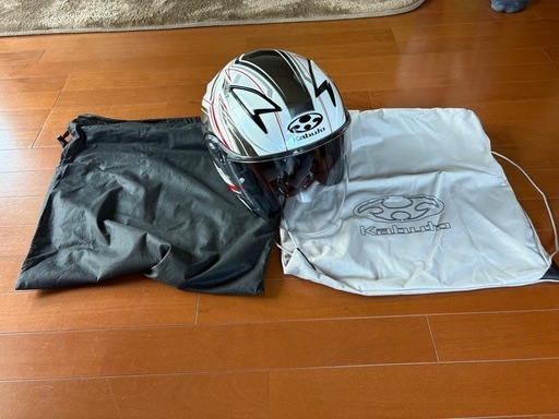 オープンフェイスヘルメット　Kabutoカブト　バイク