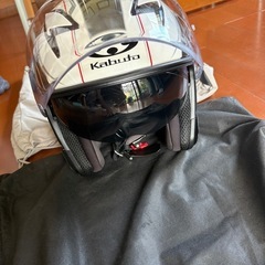 オープンフェイスヘルメット　Kabutoカブト　バイクの画像