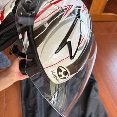オープンフェイスヘルメット　Kabutoカブト　バイクの画像