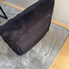 決定　座椅子　黒の画像