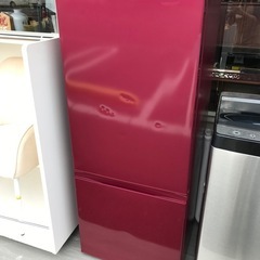AQUA 184ℓ冷蔵庫 2019年　赤