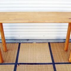 木製作業机　高さ73x幅120x奥行40㎝　テーブル　コンパクト...