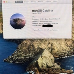iMac 21.5inch i7 8GB 1.12TB fusion drive late 2013の画像