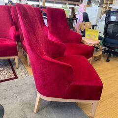 【愛品館八千代店】1人掛けソファ　REDの画像