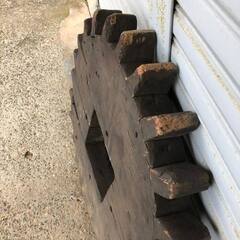 木製の歯車 A30 農具 古民具 DIYの画像