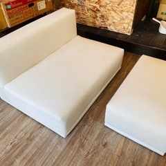 最終値下⤵️未使用品✨オットマン付　コンパクトソファ❗️【グッディーズ】の画像