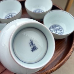 おぼん　湯呑みセットの画像