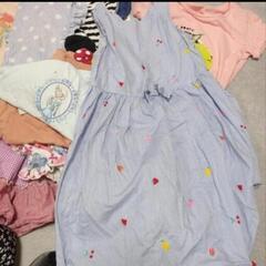 110cm 女の子服セット21点の画像