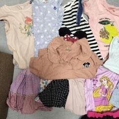 110cm 女の子服セット21点の画像