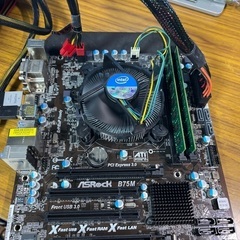 LGA1155 マザーボード CPU i7-3770 メモリ16GB CPUクーラー付き セット ③の画像