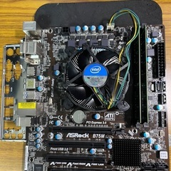 LGA1155 マザーボード CPU i7-3770 メモリ16GB CPUクーラー付き セット ③の画像