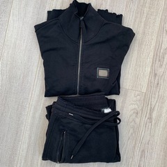 【希少】DOLCE&GABBANA 黒 スウェットパンツの画像