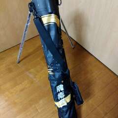 新品未使用　飛衛門　セルフスタンド式クラブケース　ブラック　月と桜の画像