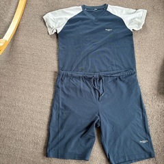 メンズ半袖シャツハーフパンツセット