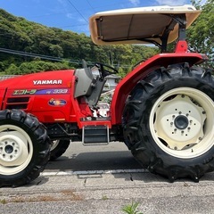 ヤンマー　トラクター 33馬力 エコトラ　 4WD パワステ 自動水平　モンロー　自動耕深　倍速　PTO逆転　AF333　耕耘幅1700mm エコディーゼル　キャノピー付き 四駆　大型　耕運　畑　田　畜産　宮崎　簡易始動動画ありの画像