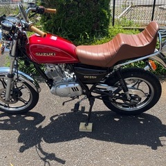 GN125H カスタム　赤　旧車スタイル　吸い込み　旧車の画像