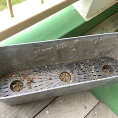 取引中【コストコ購入】プランター55cmグレー/アートストーンラウンドコンテナの画像