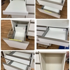 ジモティー限定価格！S779 ⭐ 最高級 AYANO 綾野製作所 キッチンボード 食器棚 ソフトクローズ搭載 幅160cm USEDの画像
