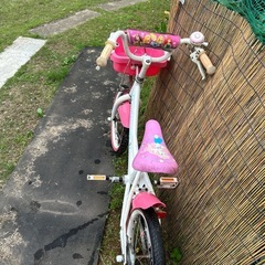 プリンセス　ピンク自転車の画像