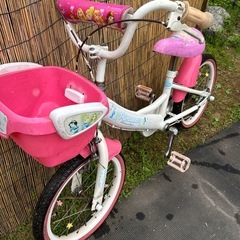 プリンセス　ピンク自転車の画像