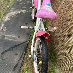 プリンセス　ピンク自転車の画像
