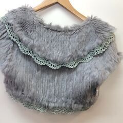 【※大幅値下げ※】ボレロ　ファー　レース　グレー【axes femme】美品の画像
