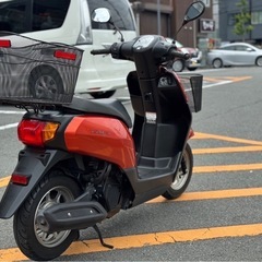 【機関良好•ワンオーナー】ホンダ タクト AF79オレンジ【前後カゴ付きで積載いっぱい❗️】の画像