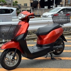 【機関良好•ワンオーナー】ホンダ タクト AF79オレンジ【前後...
