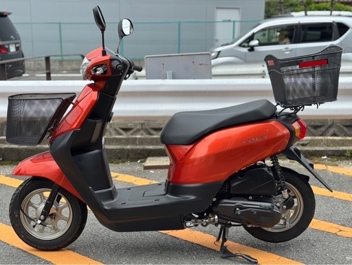 機関良好•ワンオーナー】ホンダ タクト AF79オレンジ【前後カゴ付きで 