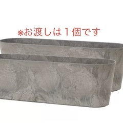 取引中【コストコ購入】プランター55cmグレー/アートストーンラウンドコンテナの画像