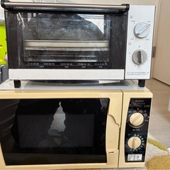 決まりました。【単品不可】　電子レンジとオーブントースター　不要品出品