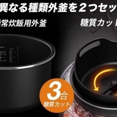 撹拌機能により 糖質カット 煮込み料理もできる多機能 炊飯器の画像