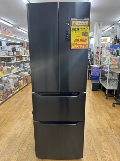 値下げしました！！！アイリスオーヤマ製★観音開き★冷蔵庫★1年間保証付き