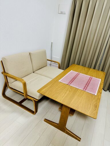 MUJI的餐桌&沙发椅套装（使用半年・美品）