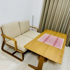 MUJI的餐桌&沙发椅套装（使用半年・美品）