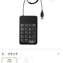 テンキー ブラック BSTK100 [有線 /USB]の画像